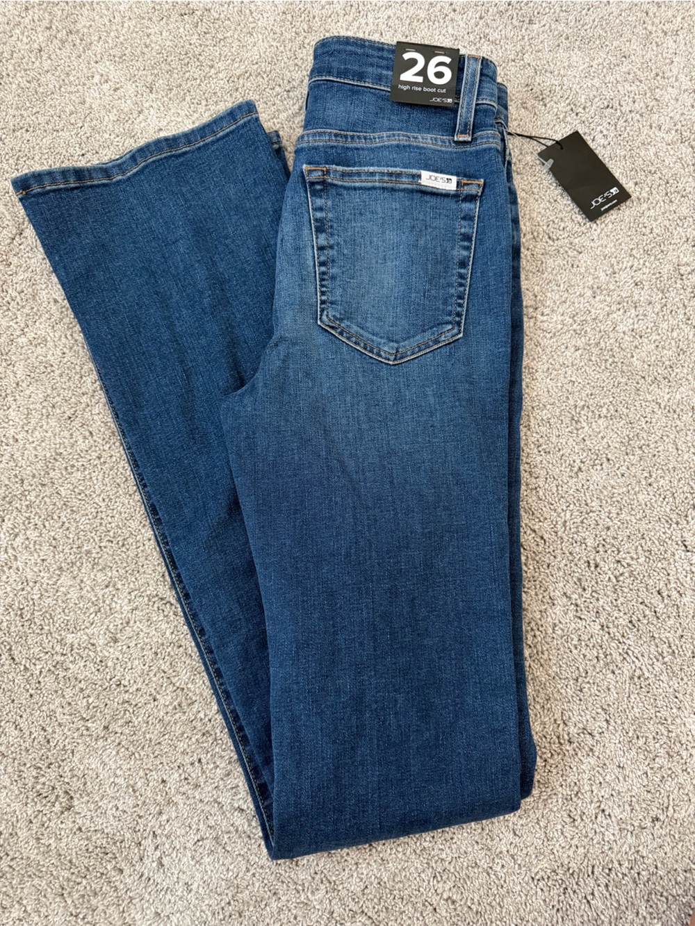 Brand New Joes High Rise Bootcut Dark Blue Denim Jeans - Size 26